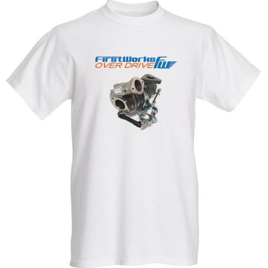 スポーツタービンがプリントされたTシャツ